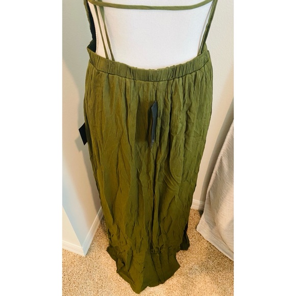 NEW Lulus Maxi Open Back Olive Green Dress - Picture 4 of 8